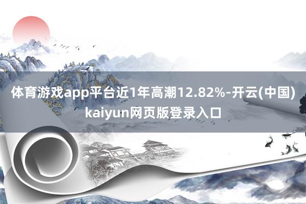 体育游戏app平台近1年高潮12.82%-开云(中国)kaiyun网页版登录入口