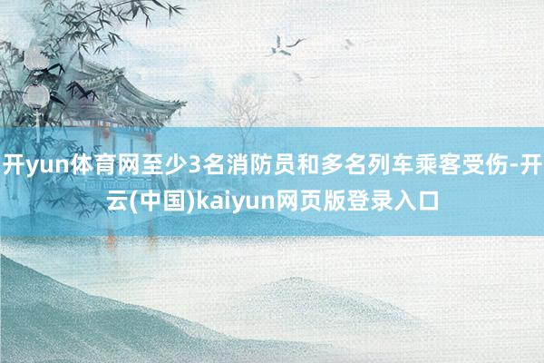 开yun体育网至少3名消防员和多名列车乘客受伤-开云(中国)kaiyun网页版登录入口